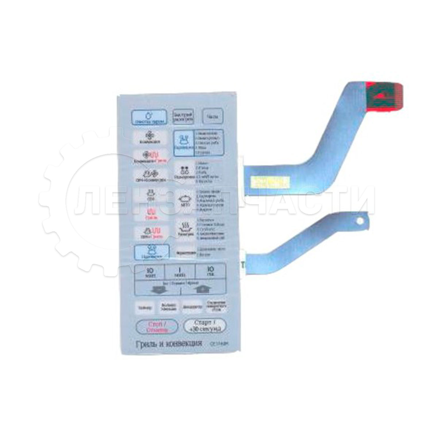 Сенсорная панель микроволновых печей Samsung CE1160R Silvrt, DE34-00184F